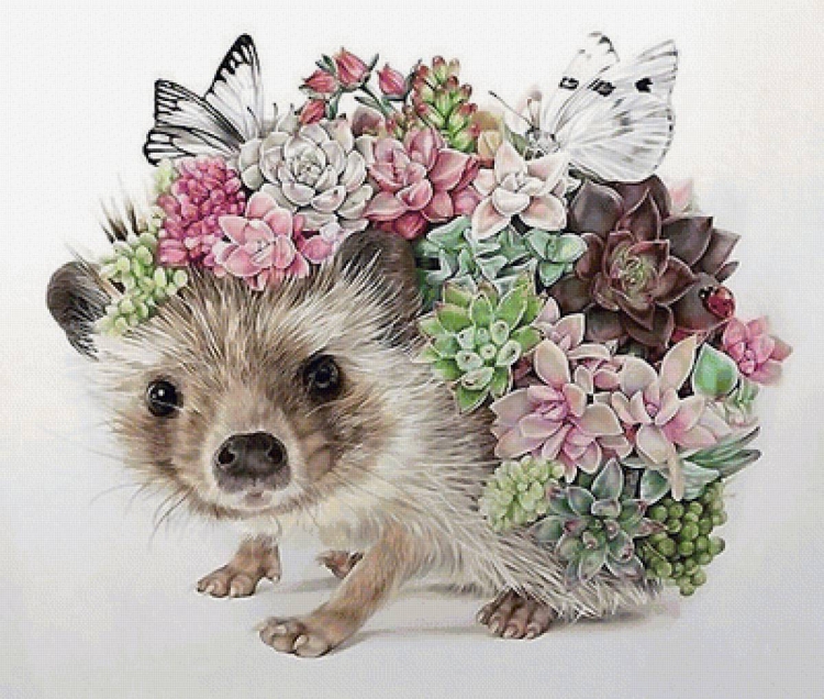 Алмазная мозаика Ежик