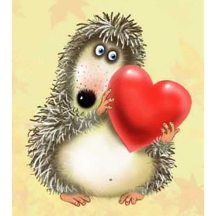 Поздравления с днём рождения с ежиком