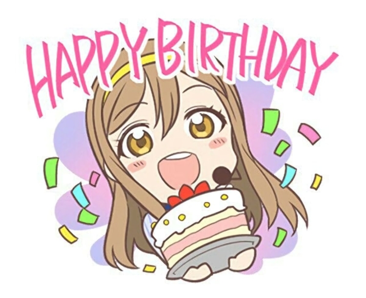 С днём рождения аниме открытки