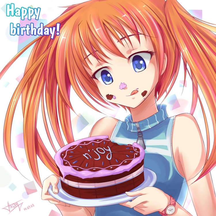 Поздравления с днём рождения в стиле аниме