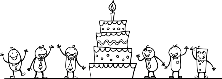 С днем рождения коллега черно-белые