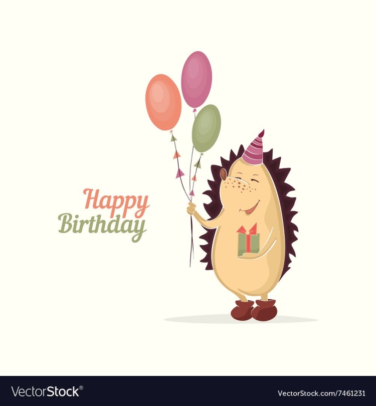 С днем рождения Ежик