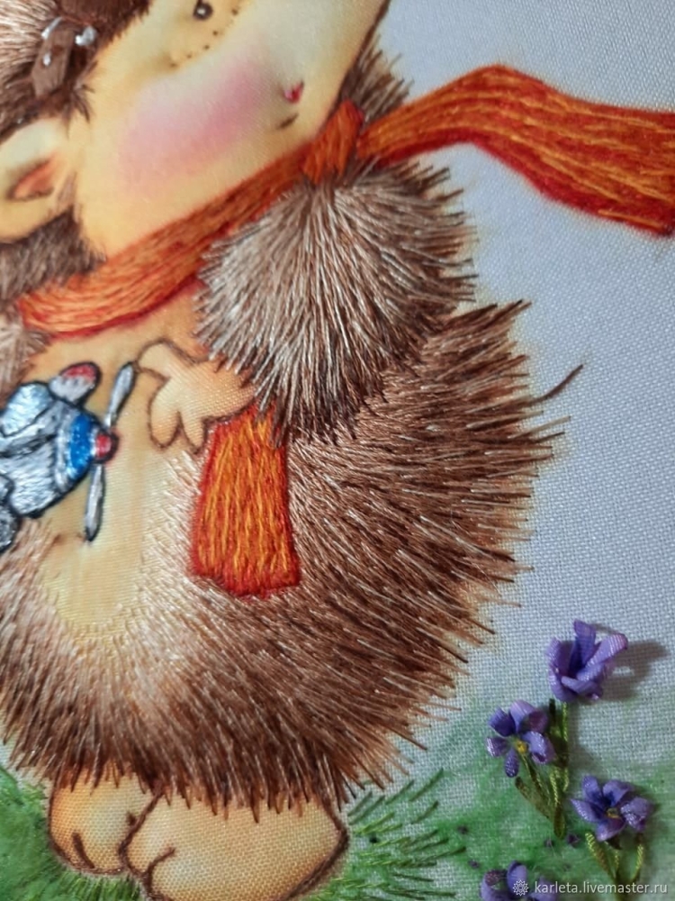 Картина с ежиком