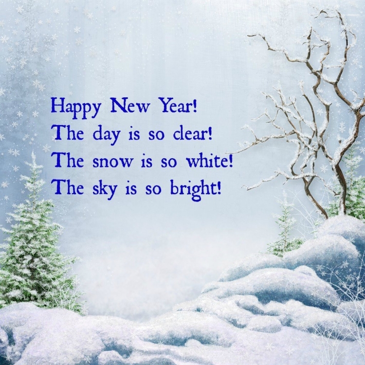 Новогодние стихи на английском