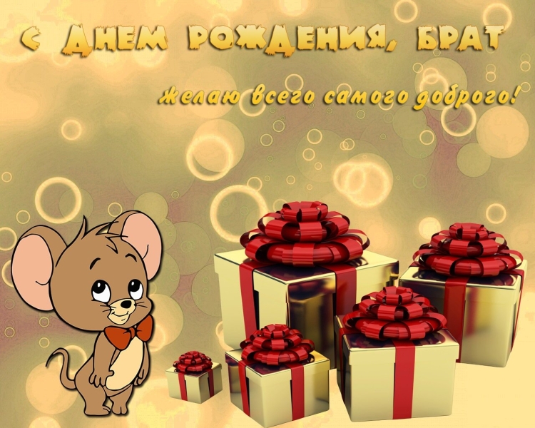 С днем рождения брат от сетры