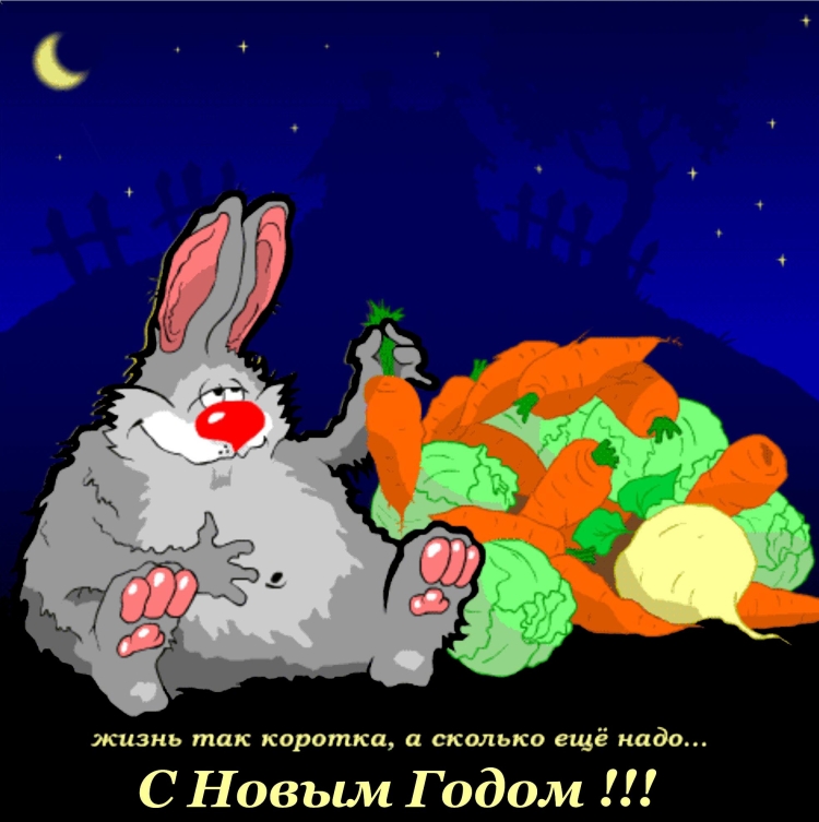 Заяц поздравляет с днем рождения