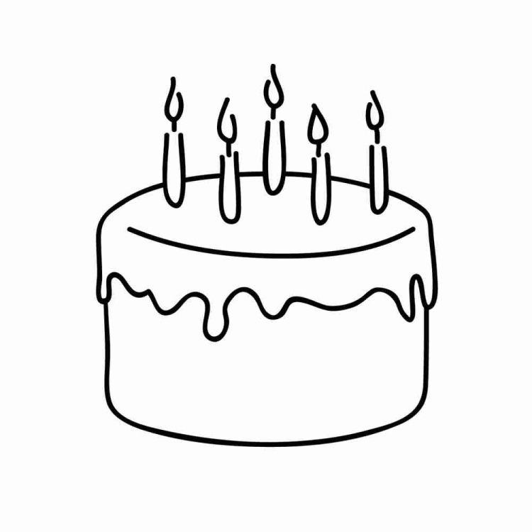 Тортик нарисованный