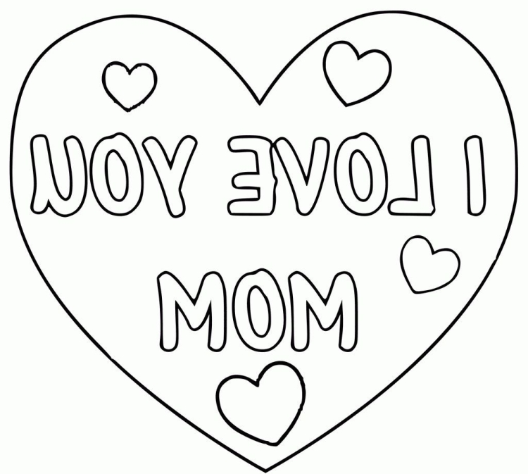 Раскраска мама