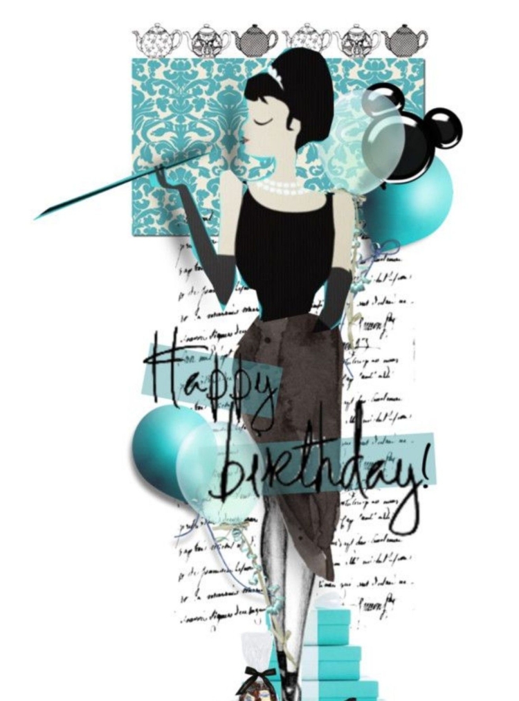 Стильное поздравление девушке