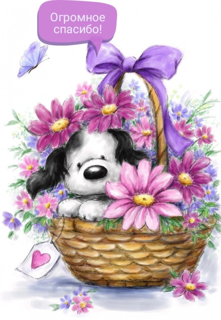 Милая открытка с днем рождения