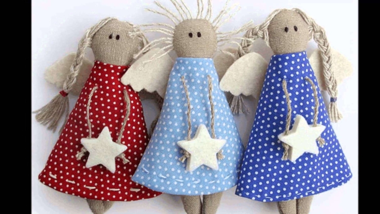 Новогодние шитые игрушка