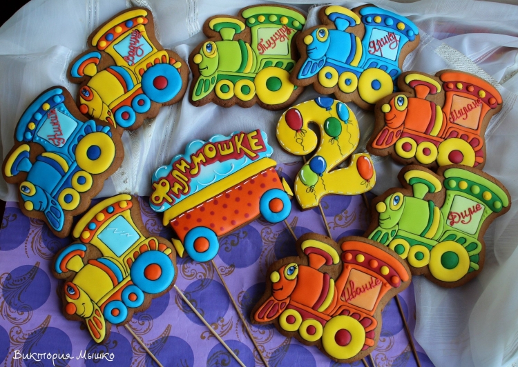 Пряник «паровозик»