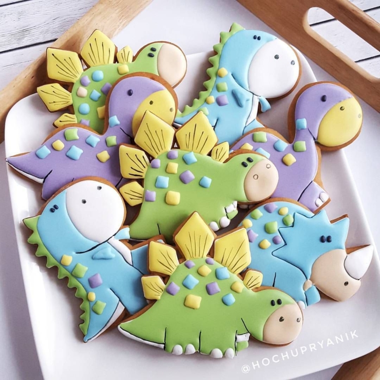 Имбирные пряники динозавры