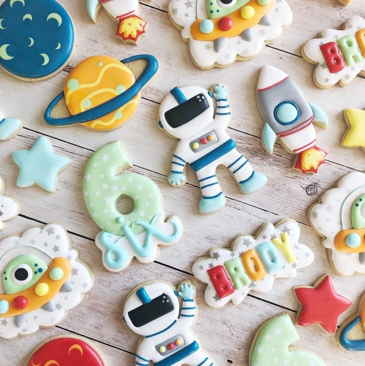 Имбирные пряники космос