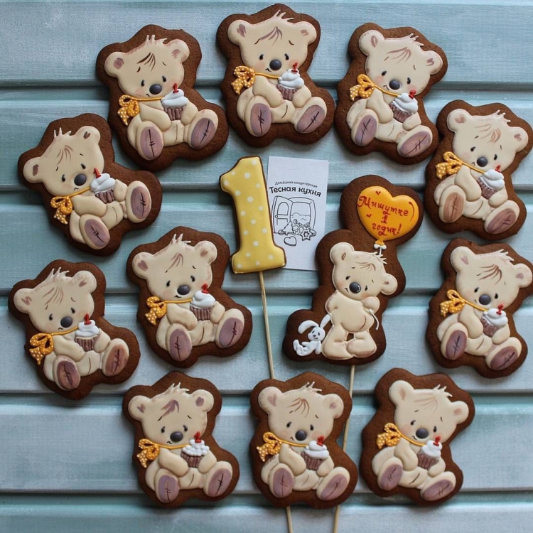 Печенье в виде мишек