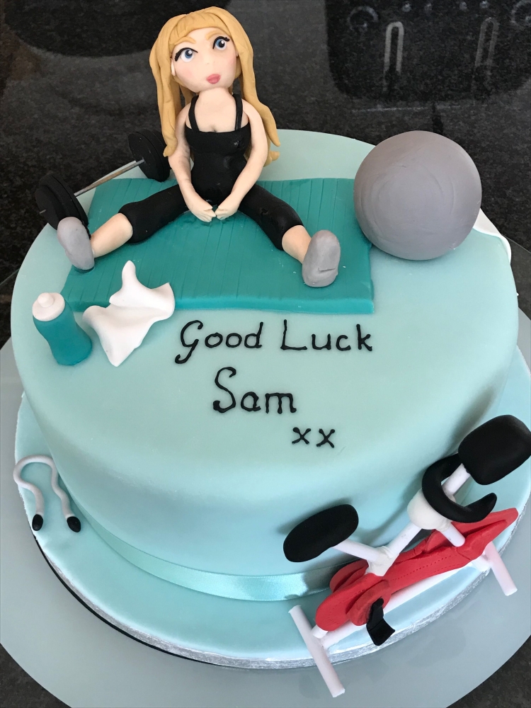 Торт для тренера по фитнесу