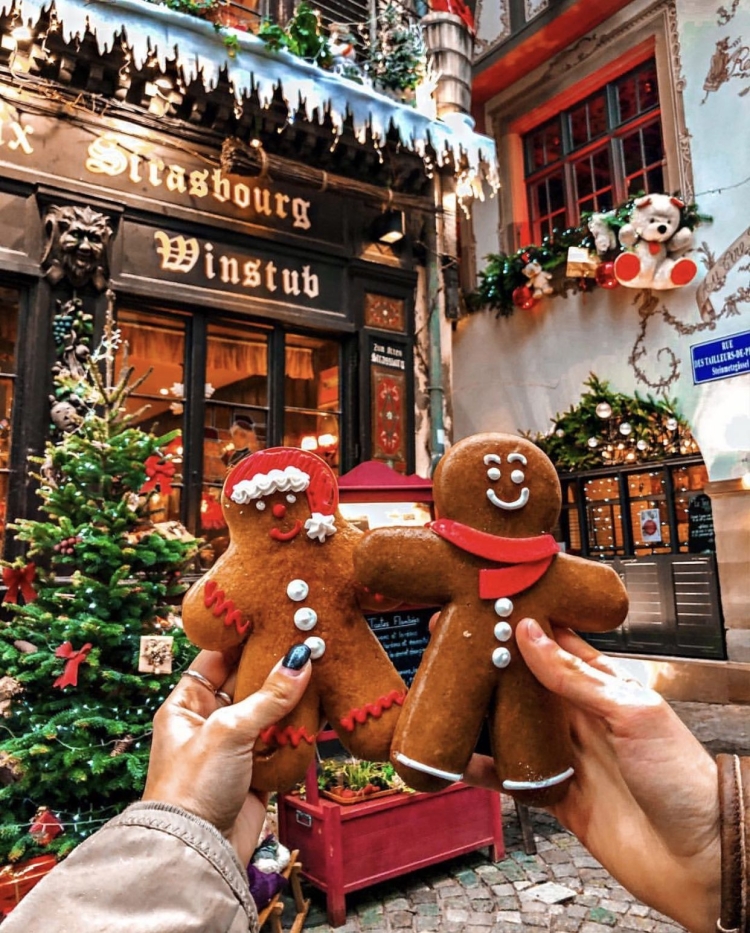 Страсбург Франция Рождество