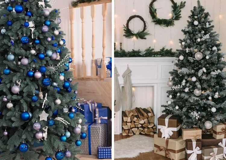 Стильное украшение елки 2022