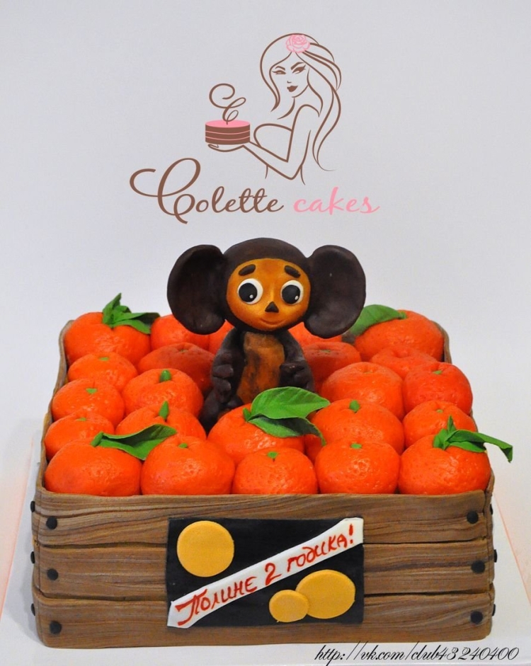 Тортик с чебурашкой