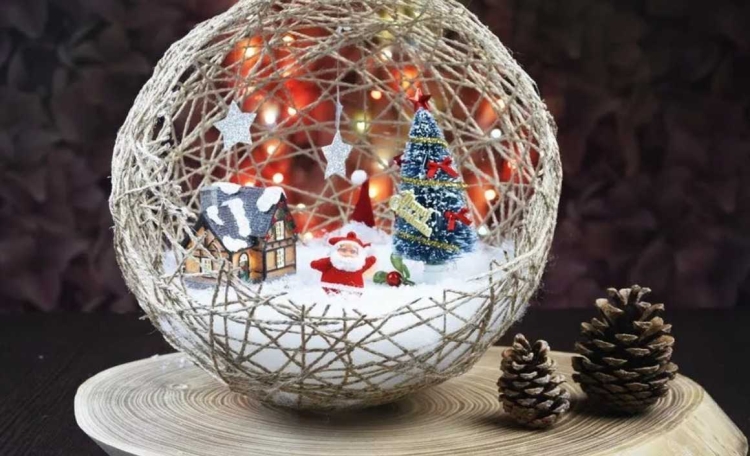 Поделка в сад на новый год шар