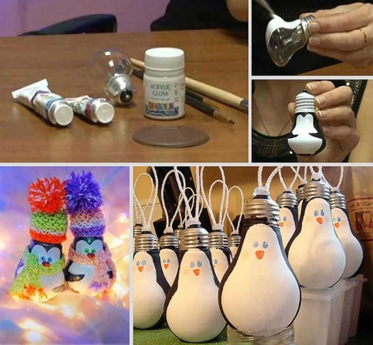 Новогодние игрушки из подручных материалов