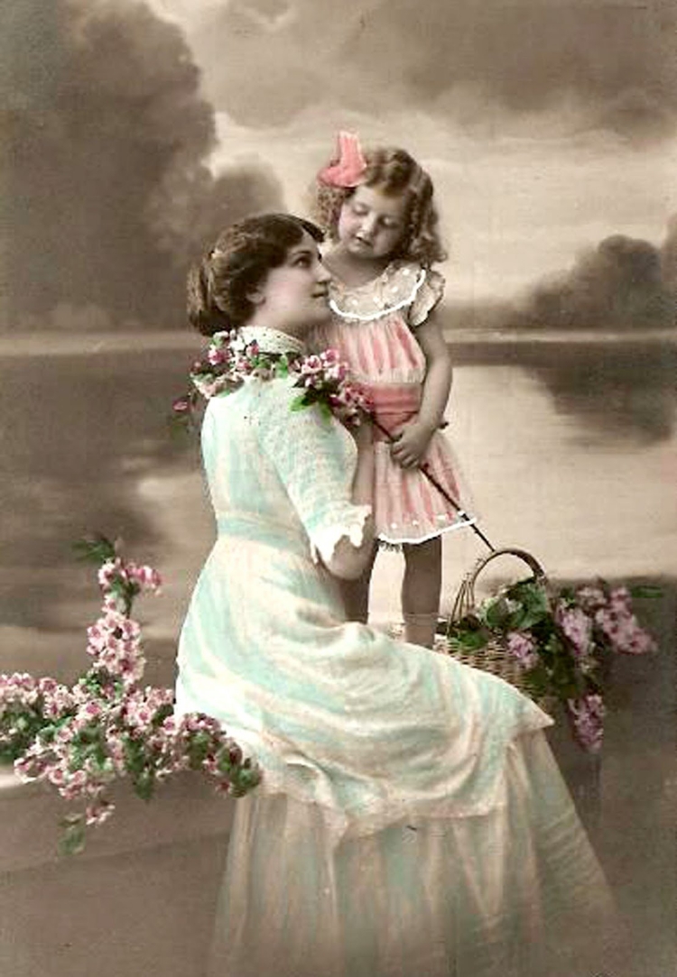 Красивая Винтажная открытка на др