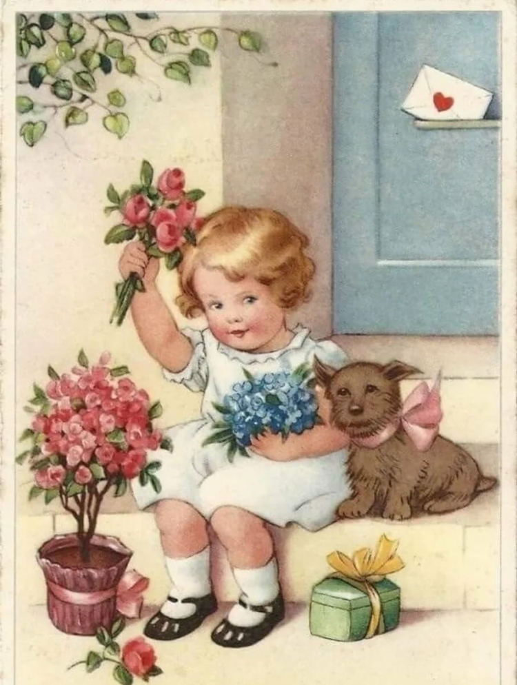 Старинные открытки с деревьями