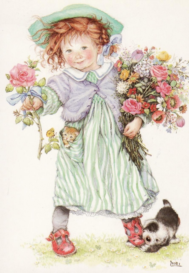 Советские открытки с розами