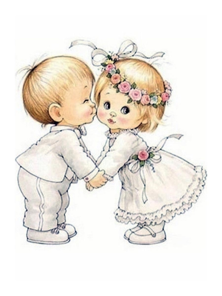 Ангелочки мальчик и девочка