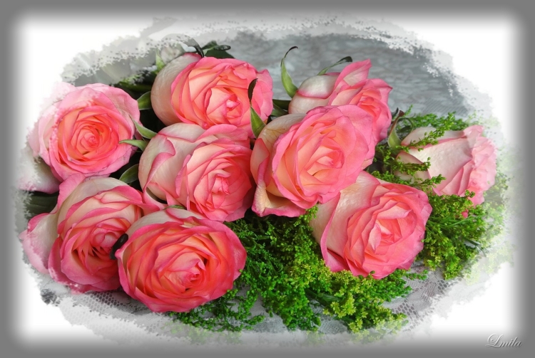 Букет со словами благодарности