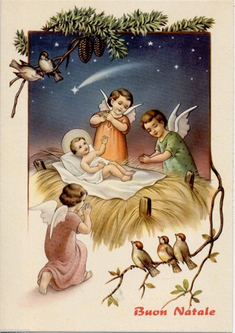 Рождественская открытка на итальянском