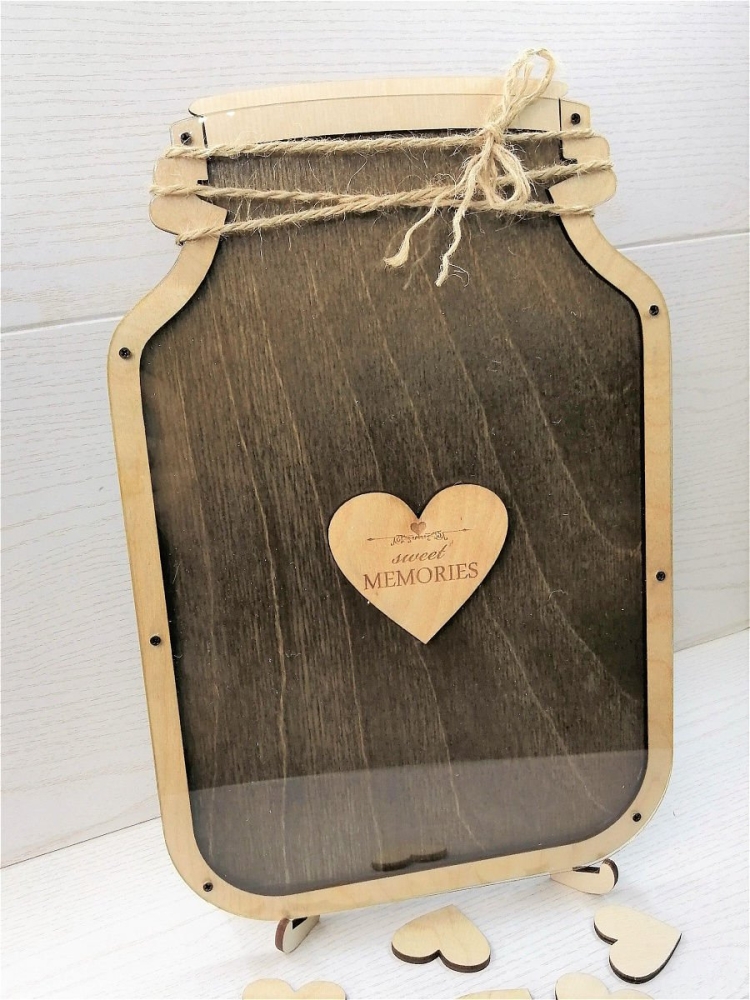 Банка с пожеланиями на свадьбу