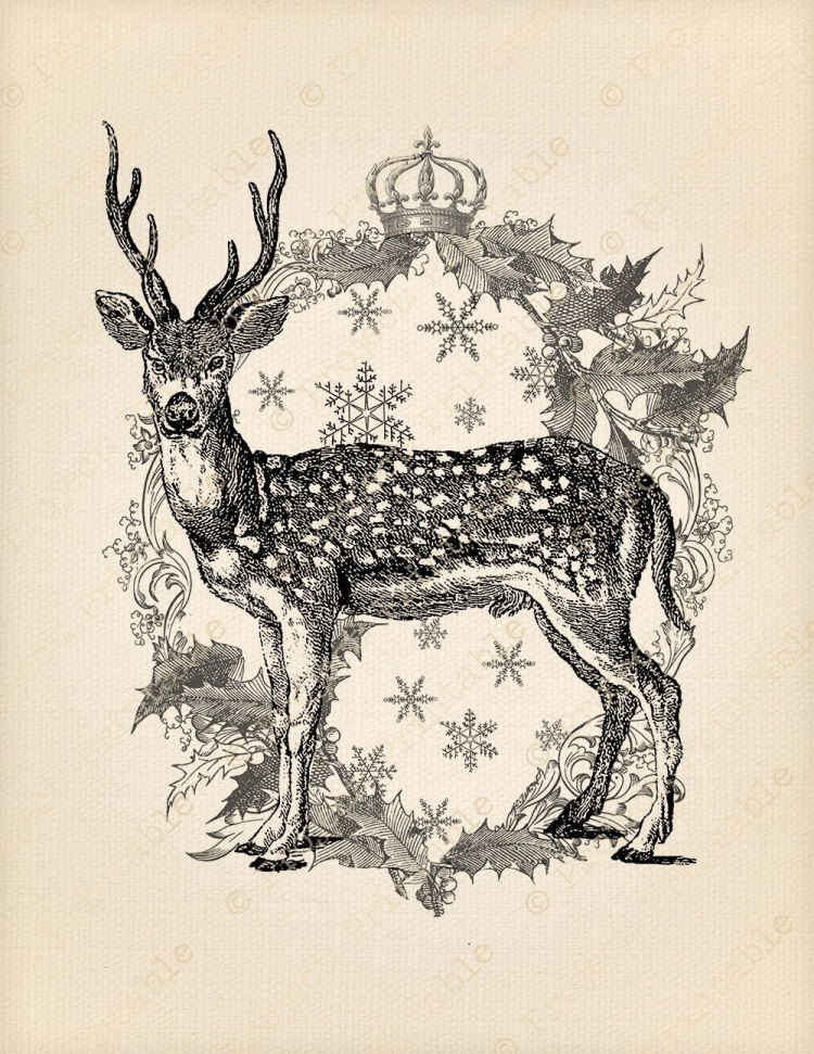 Винтажные олени