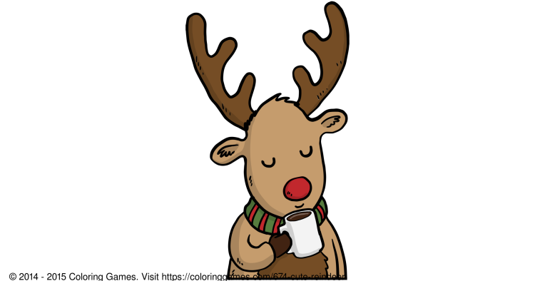 Олень мультяшный