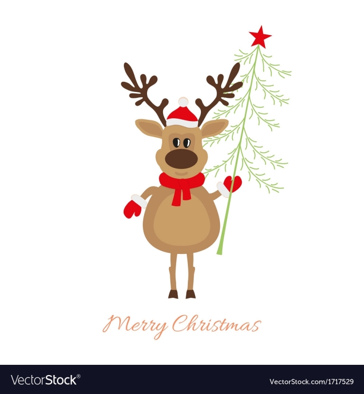 Открытки на новый год маленькие с оленем