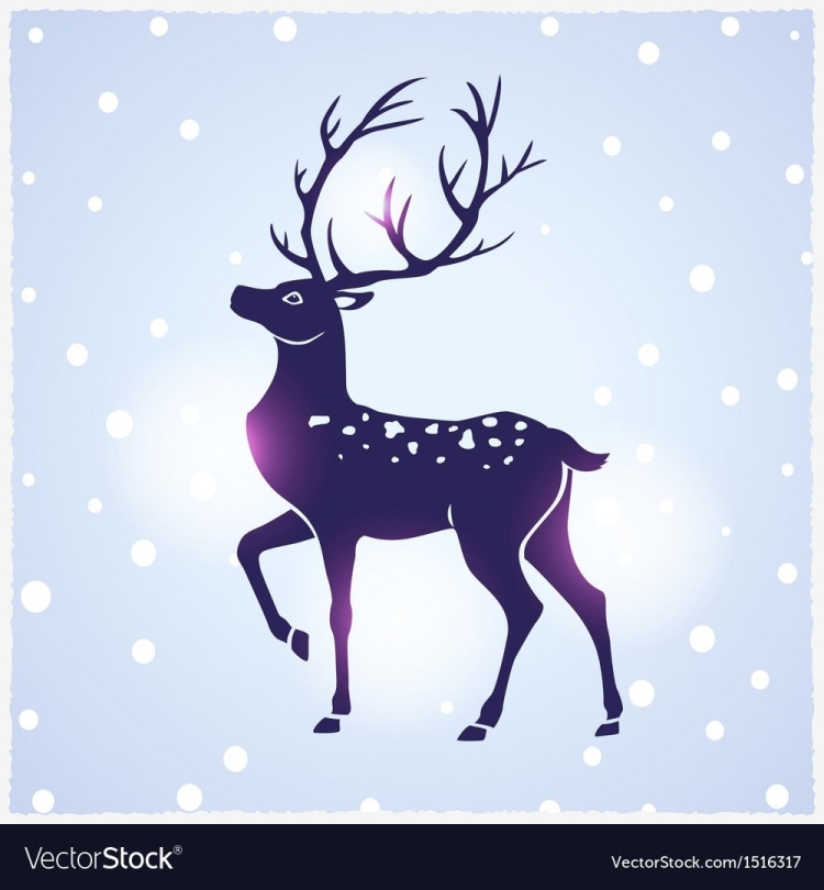 Олень с поднятой ногой