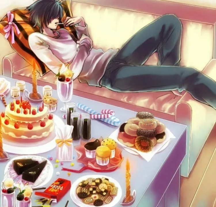 Аниме сладости и мальчики.