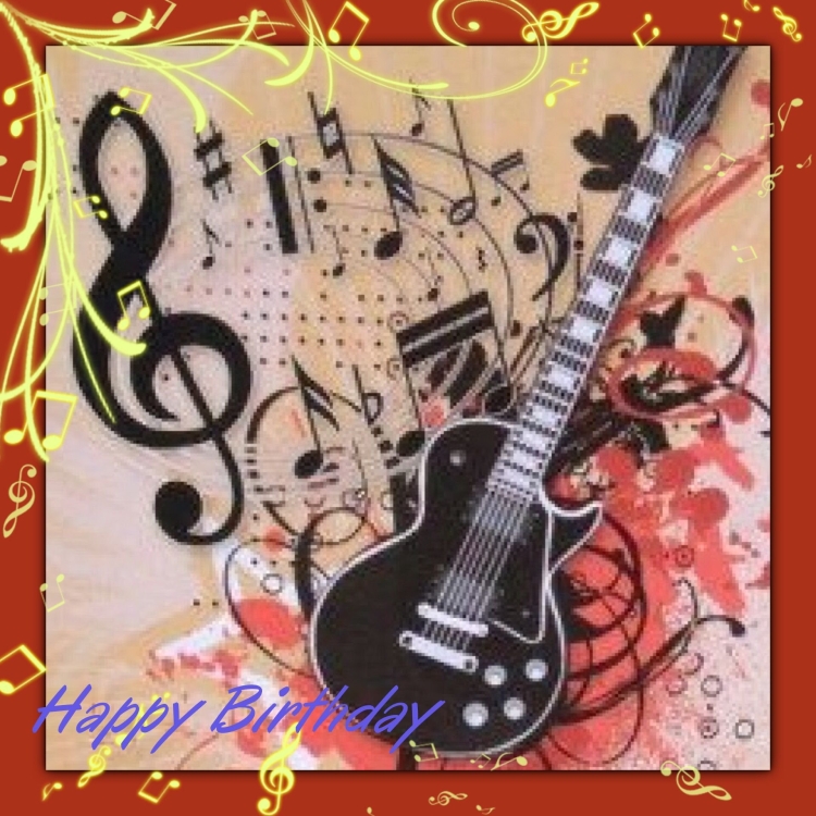 С днём рождения гитаристу