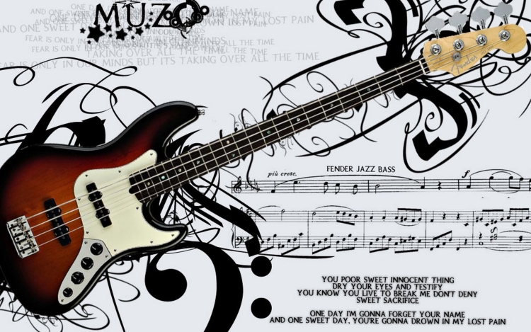 Открытки с бас гитарой