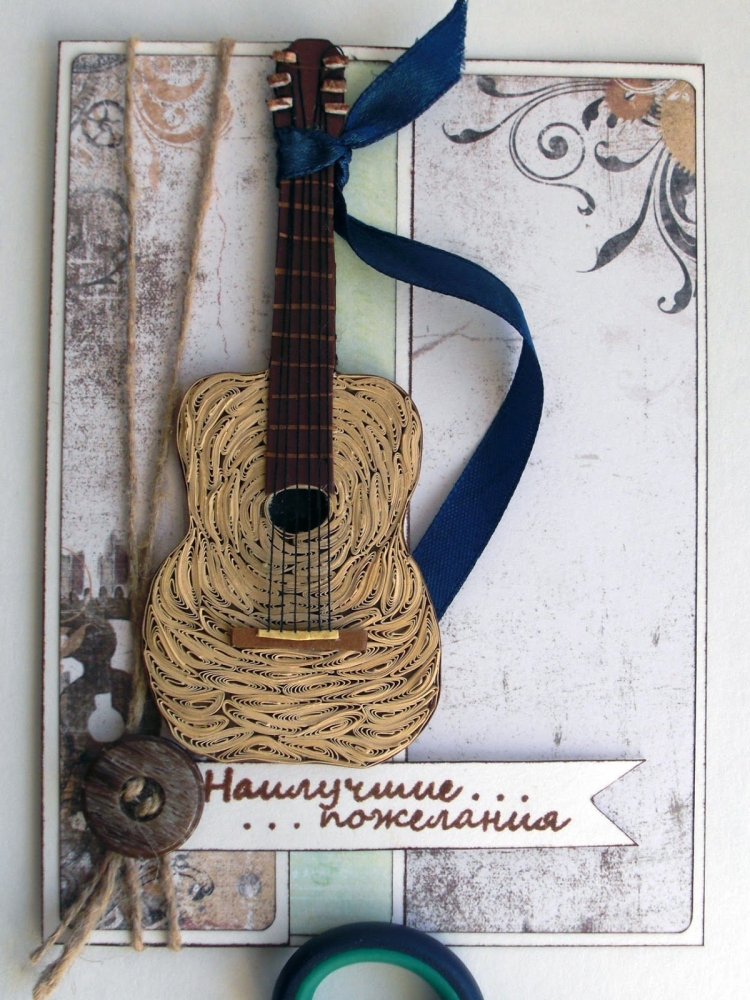 Открытки с днём рождения мужчине с гитарой