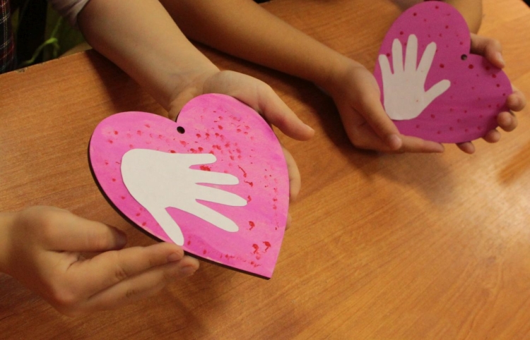 Подарок маме сердечко