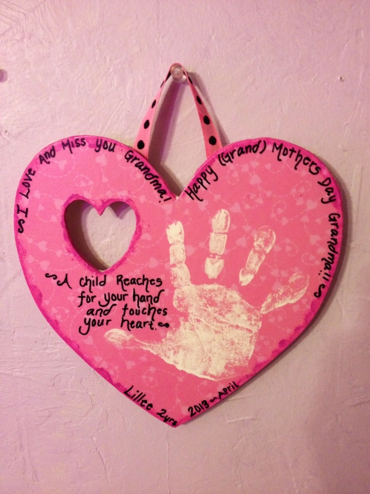 Подарок маме сердечко