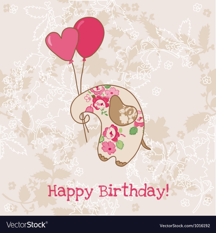 Милая открытка с днем рождения Минимализм