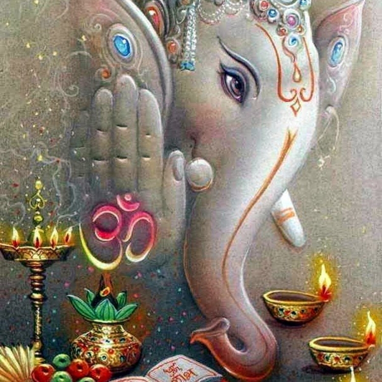 Открытка в индийском стиле