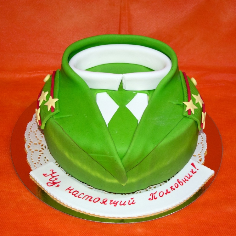 Декор торта для полковника