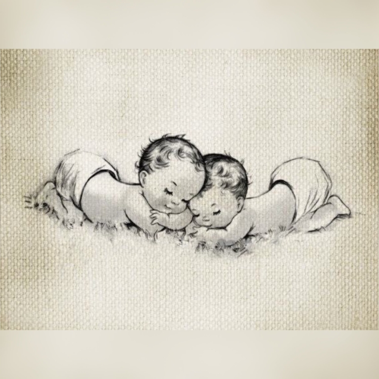 Рисунки карандашом двойня