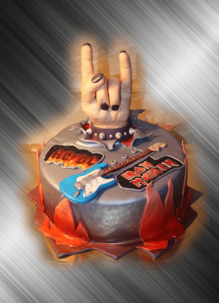 С днём рождения в стиле металл