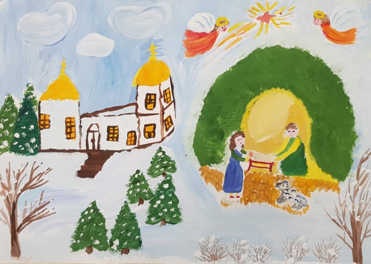 Алиса рисунки к Рождеству для 2 класса