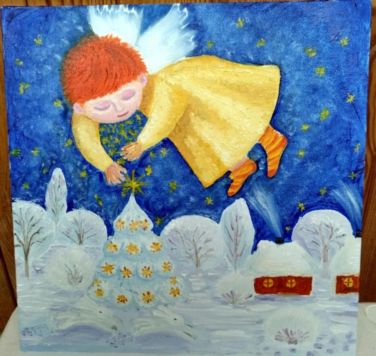 Рождество рисунок для детей