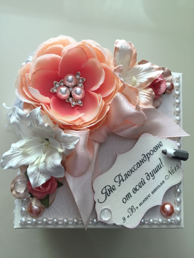 Коробочка с деньгами и пожеланиями